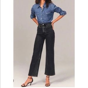 Abercrombie Ultra High Waist Wide Leg Denim, 4/27 Regular